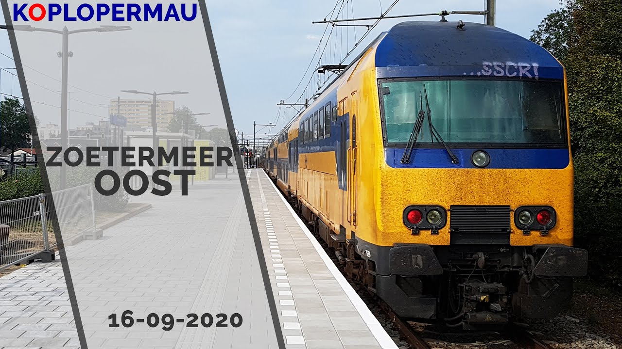 Treinen op station Zoetermeer Oost - 16 september 2020