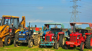 JCB 3dx Xpert Backhoe Loader Loading Mud in Trolley | Mahindra 475 | Eicher 485 | Swaraj Massey 241