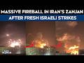Moment Fresh Israeli Missile Hits Iran's Zanjan: Firework-like Streaks Then A Huge Fireball