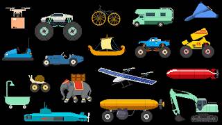 Vehicles Collection 22: Drones, Submarines, Evolution of Vehicles &amp; More | Pixel Art