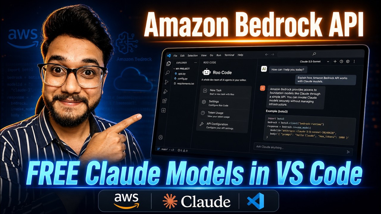 Amazon Bedrock API Setup in VS Code | Roo Code Extension + Claude ...