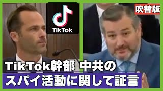 〈吹替版〉TikTok幹部 中共のスパイ活動に関して証言