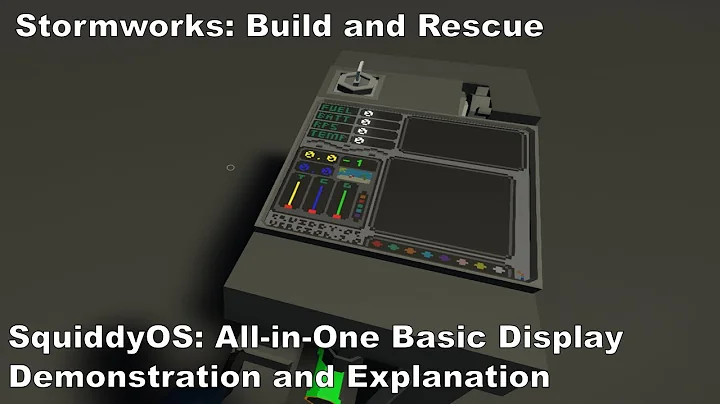 Squiddy OS Systems: Basic All-in-One Display/Controller || Stormworks: Build and Rescue
