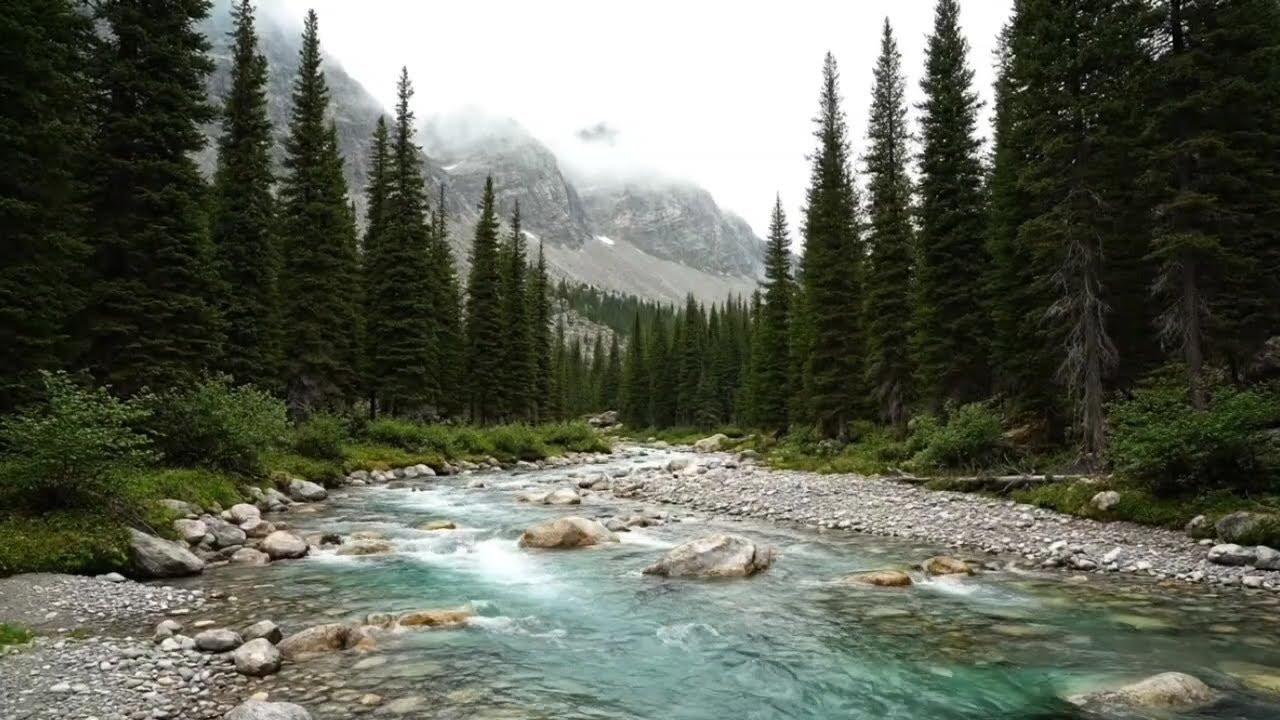 Deep Sleep with Forest River Sounds | beauty of nature with continuous flowing river sounds
