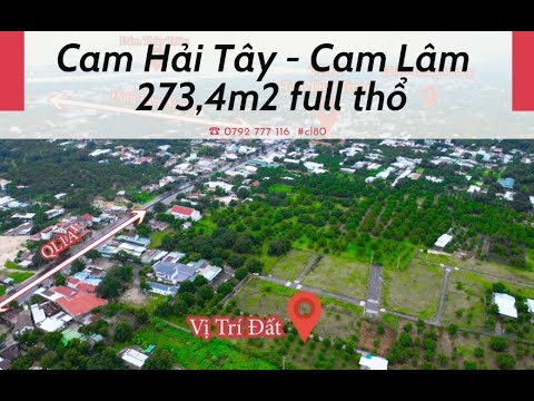 Đất Cam Hải Tây - Cam Lâm - 273.4m2 - 0792777116 #cl78 #huugiangland #camlam #camhaitay