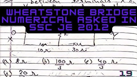 Wheatstone Bridge Numerical|The Equivalent Resistance Between Terminals X And Y Of Network Shown Is