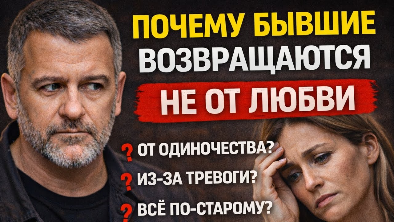 Почему бывшие возвращаются не от любви.