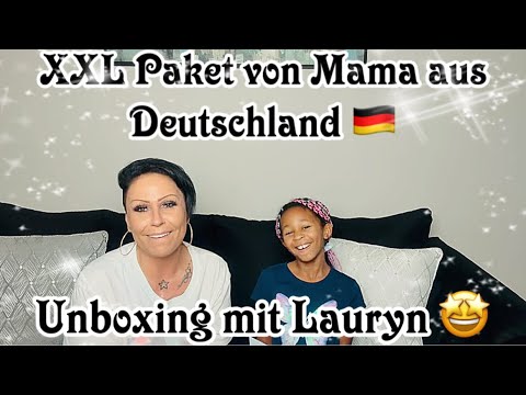 XXL Paket von Mama aus Deutschland 🇩🇪 🤩❤️ - Unboxing mit Lauryn 🥰