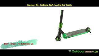 Mongoose Rise Youth and Adult Freestyle Kick Scooter Bike Style Grips Lightweight Review and Buying