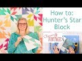 Hunters star quilt block  classic  vintage quilt series  fat quarter shop