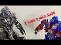 Optimus prime gets “will smith’ed” | transformers stopmotion