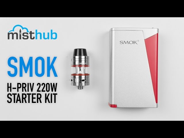 SMOK H-PRIV 220W TC TFV4 MICRO KIT in Weiss / E-Zigarette