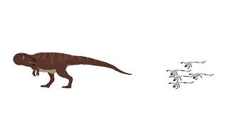 Dinosaur Fight Test. Stick Nodes