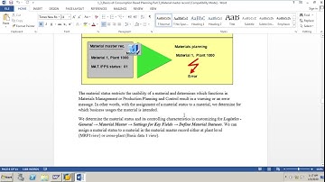 SAP MM MRP Material Master Record Part 3 Consumption based planning ECC6/S4 Hana