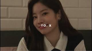 taeyeon - to. x (sped up   reverb)