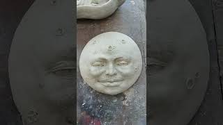 Full Moon Face Sculpture Demolding