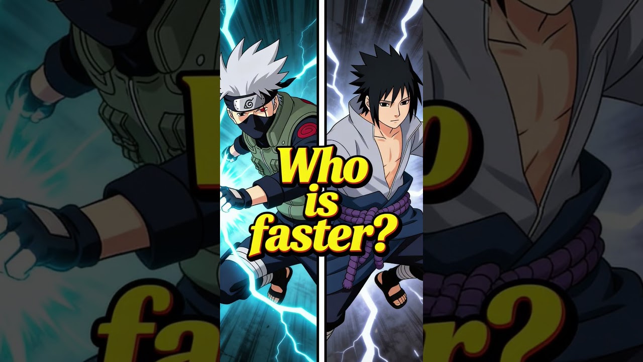 Who is Faster: Sasuke or Kakashi? ⚡ #anime #naruto #animecomparison #hokage #sasuke #kakashi #shorts