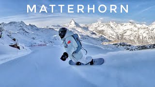 Zermatt Matterhorn ski resort 单板滑雪盘山道！瑞士采尔马特马特洪峰
