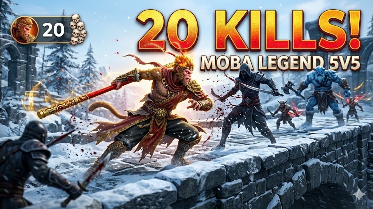 💀20 KILLS!👀 Monkey King is BROKEN in MOBA Legend 5v5 😍