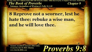 Proverbs Chapter 9 - Bible Book 20 - Holy Bible Audio Text - King James Read Along Bible