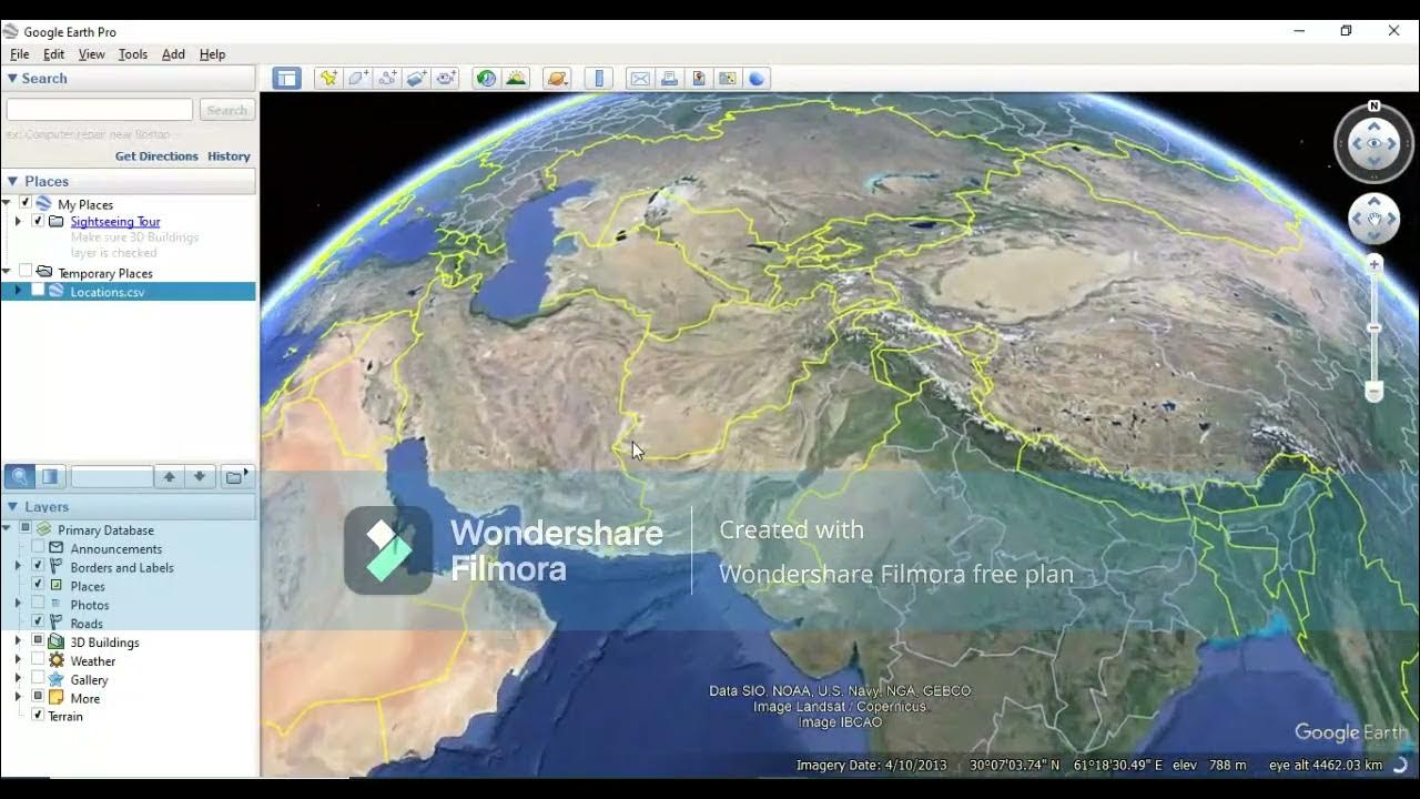 How to upload locations on google earth csv file opener mrb library