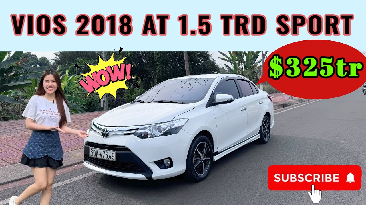 Vios 2018 AT 1.5 bản đặc biệt thể thao sport giá chỉ 325 còn thương lượng tại ô tô cũ Thanh Tuyết ĐN
