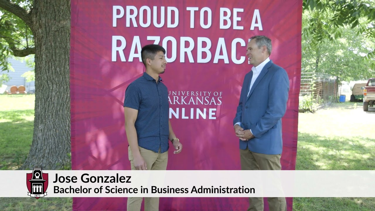 View short video about Jose Gonzalez receiving his Bachelor of Science in Business Administration in general business diploma