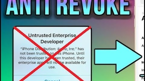 ANTI REVOKE APP FOR IOS 11,10,9 FINAL (NO JAILBREAK)