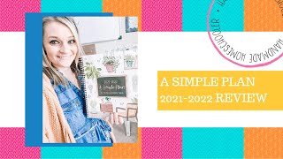The BEST HOMESCHOOL PLANNER You'll Ever Buy! | A Simple Plan 2021 Review | Homeschool Planner 2021