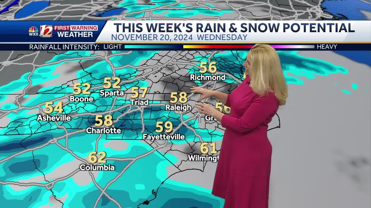 WATCH: Warm start to the week, midweek Weather Impact Day for rain ...