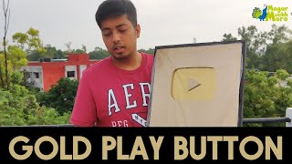 YouTube Gold Play Button | Aakash Gupta | 1 Million Subscribers