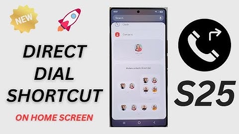 📞How to Add a Direct Dial Shortcut to the Home Screen on Galaxy S25/S25+/Ultra