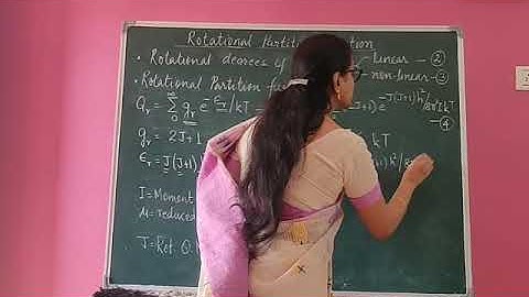 Statistical thermodynamics - Rotational Partition function