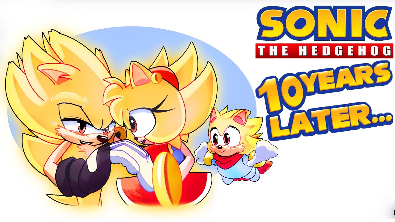 Super Family - Sonic 10 Years Later (Sonic x Amy (Sonamy) Comic Dub) 