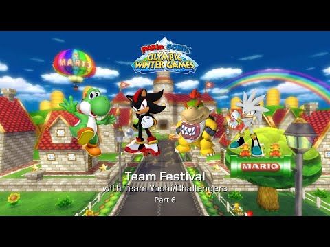Mario & Sonic at the Olympic Winter Games Team Festival (Team Yoshi) Part 6