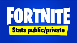 How to make your Fortnite stats PUBLIC for Winter Trials (How to PRIVATE your fortnite tracker)