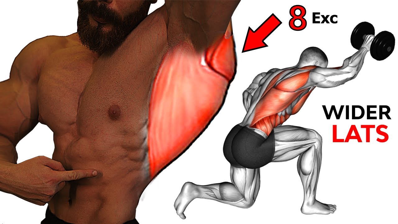 Onderbreking Toestemming Optimisme 8 exercises to transform your lats into bigger lats - Lats workout - YouTube