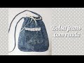 Bolsa jeans com renda! Muito fofa!