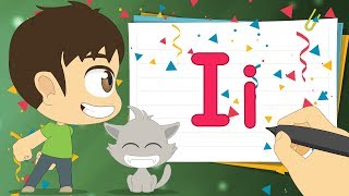 حرف (i) | تعليم كتابة حرف (i) باللغة الإنجليزية للاطفال - تعلم الحروف الإنجليزية مع زكريا