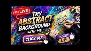 🔴Live satisfying Abstract background +rainbow colors |Paint with me