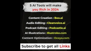 5 AI tools will make you rich in 2024
