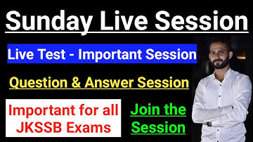 Mix Questions & Answer Session ~ For all JKSSB Exams