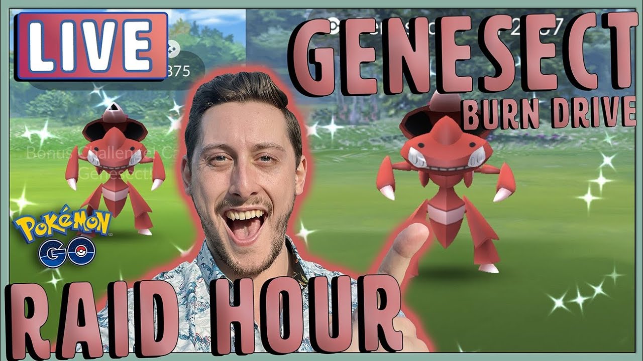 LIVE *Shiny Genesect* Raid Hour Hunt in Pokemon GO 