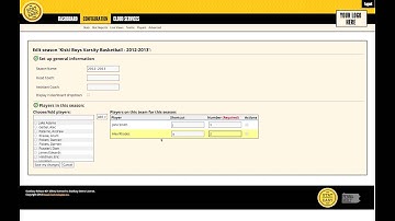 StatEasy Tutorials - Edit Rosters