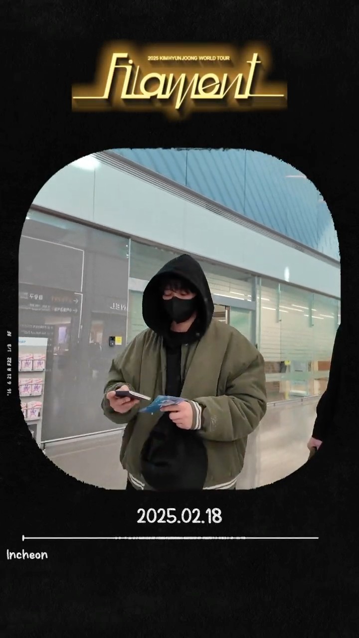 Kim Hyun Joong韓国公式　 FILAMENT フーディー パーカー 2025 KIMHYUNJOONG WORLD TOUR 