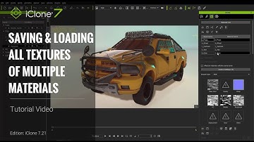 iClone 7.21 Tutorial - Saving & Loading All Textures of Multiple Materials