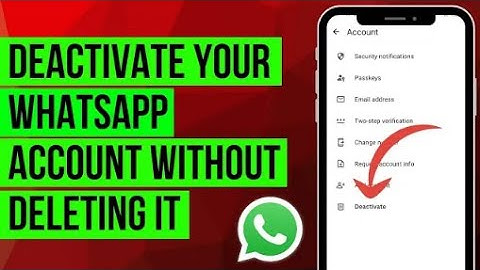 How to Deactivate WhatsApp Account Without Deleting it in 2025 (Official Update)
