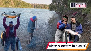 Fly Fishing RIVER MONSTERS In ALASKA! (Sockeye Red Salmon, Kenai River)