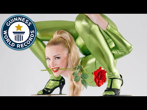 Incredible contortionist sets backbend record - Guinness World Records