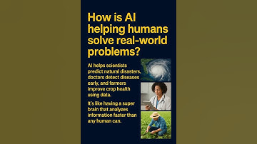 HOW AI HELPING HUMANS SOLVE REAL WORLD PROBLMS ? #ai